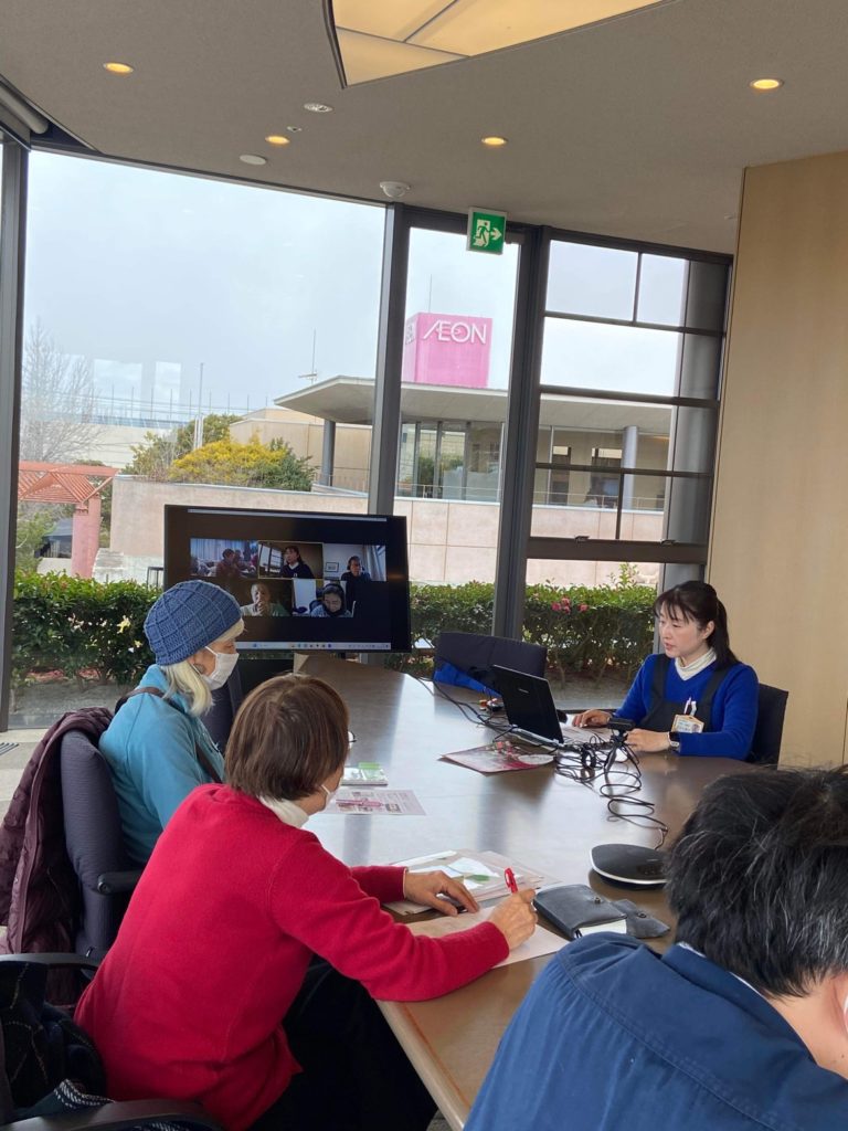 1月24日のかぶ会議の様子、文化会館2階205会議室にて